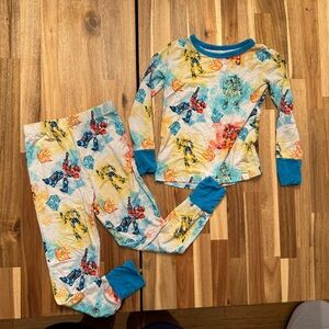 Transformers Little Snuggles bamboo 2 piece long sleeve pant pajama set boys 2T